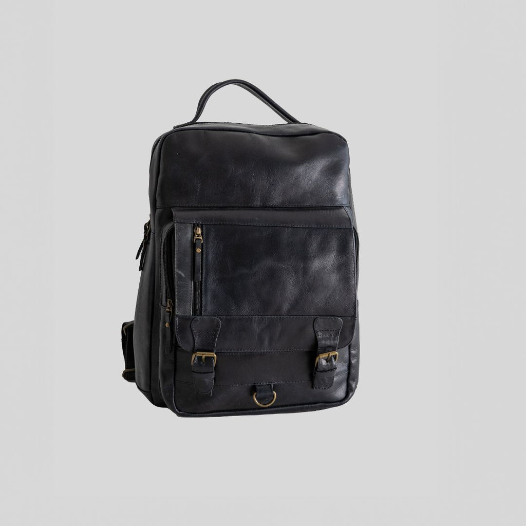 Classic leather backpack