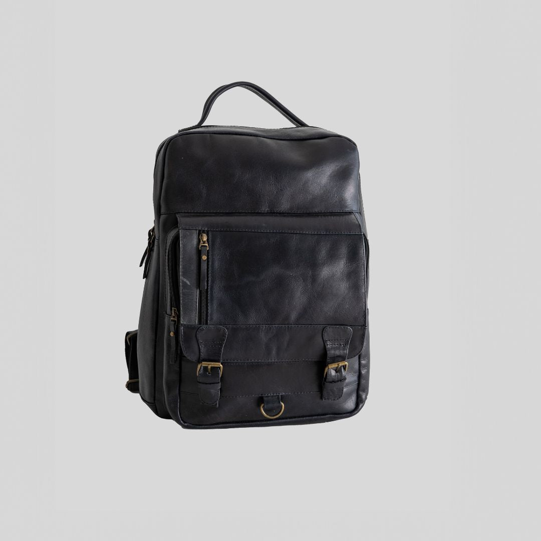 Classic leather backpack