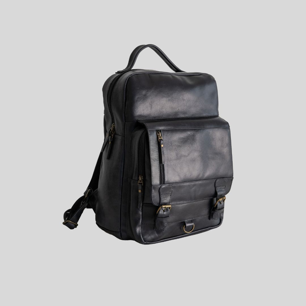 Classic leather backpack