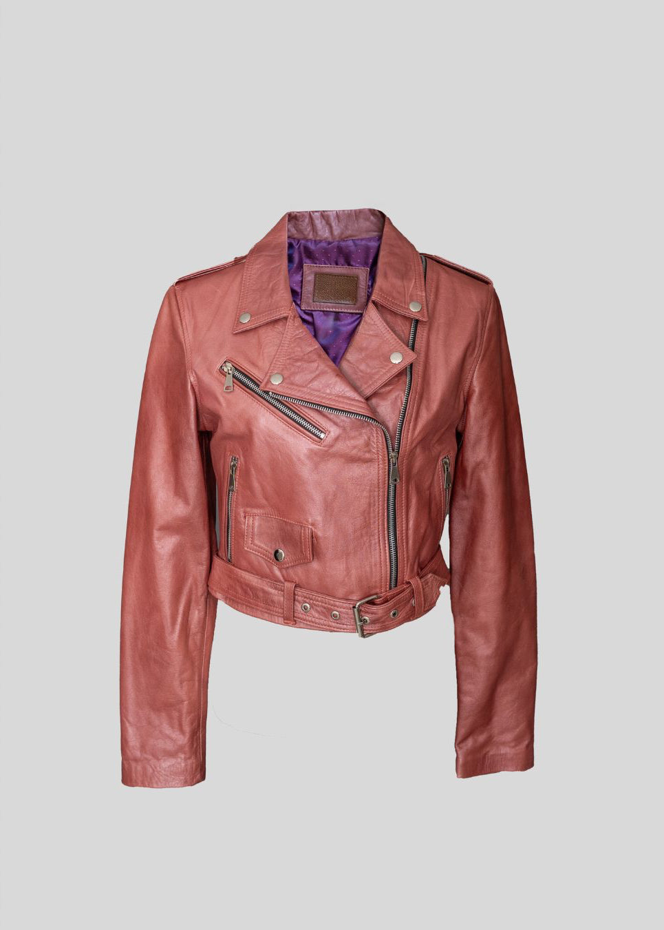 Pink Leather Jacket