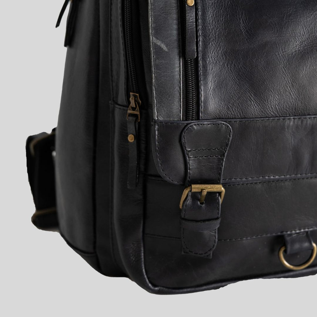 Classic leather backpack
