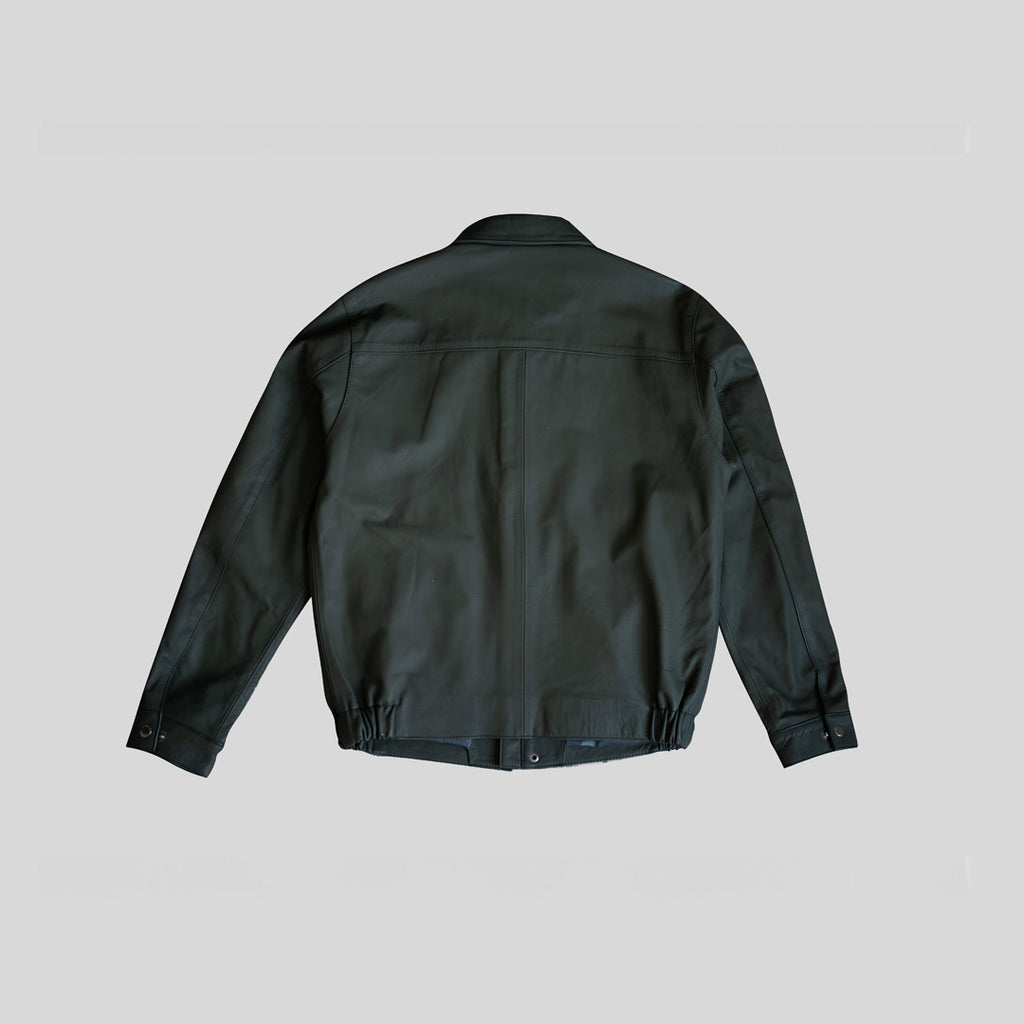 Green Touring leather jacket