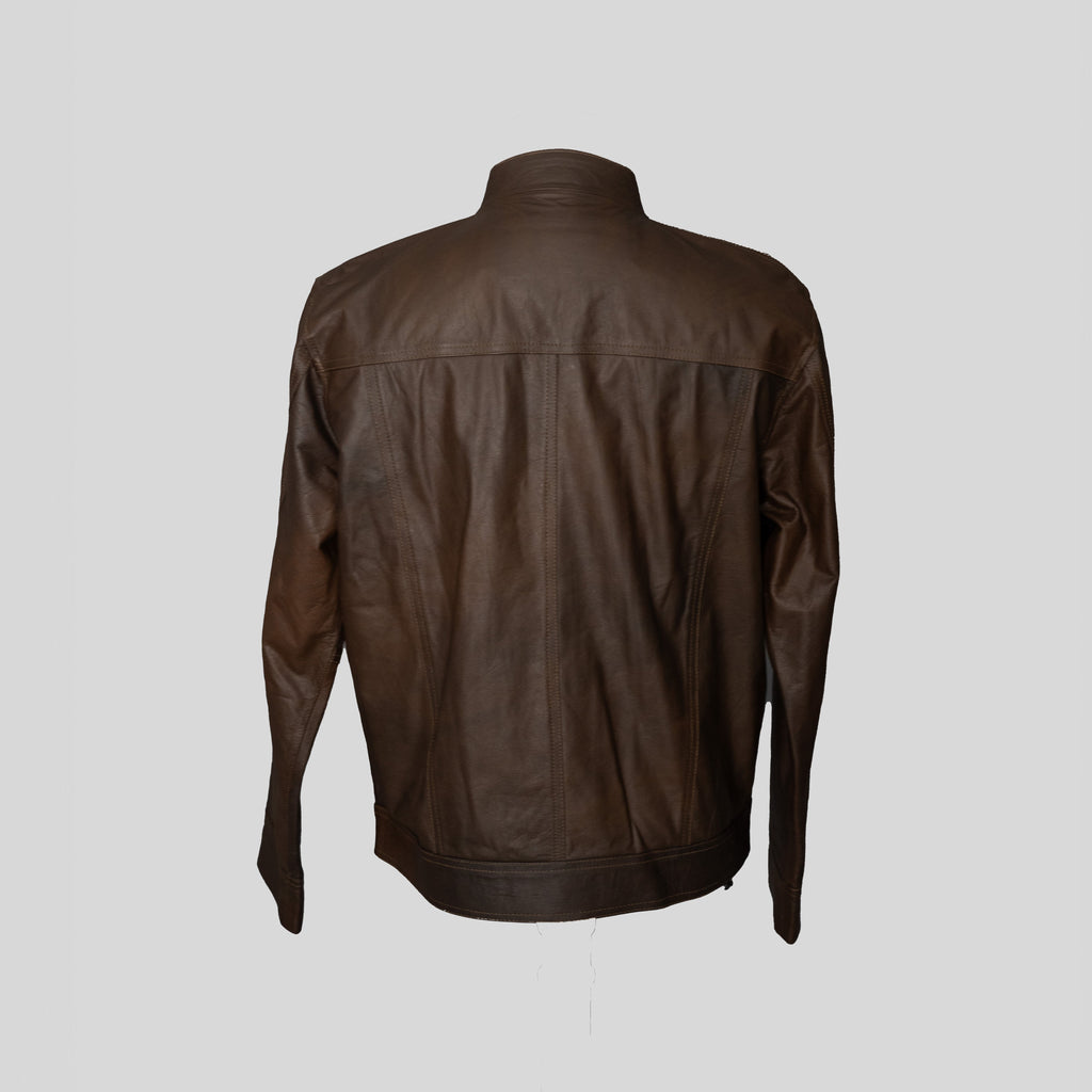 Brown Classic leather Jacket