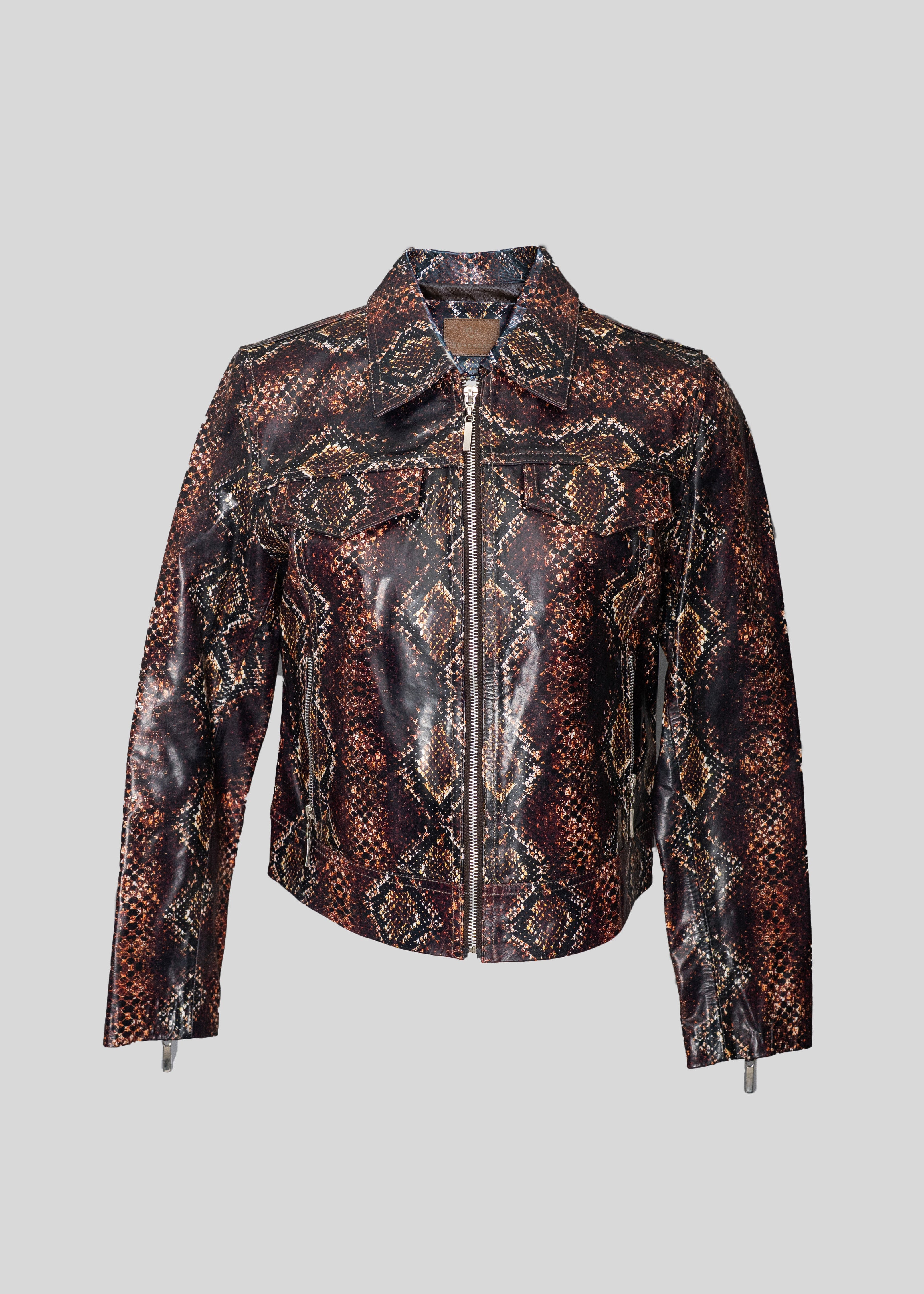 Python Leather Jacket