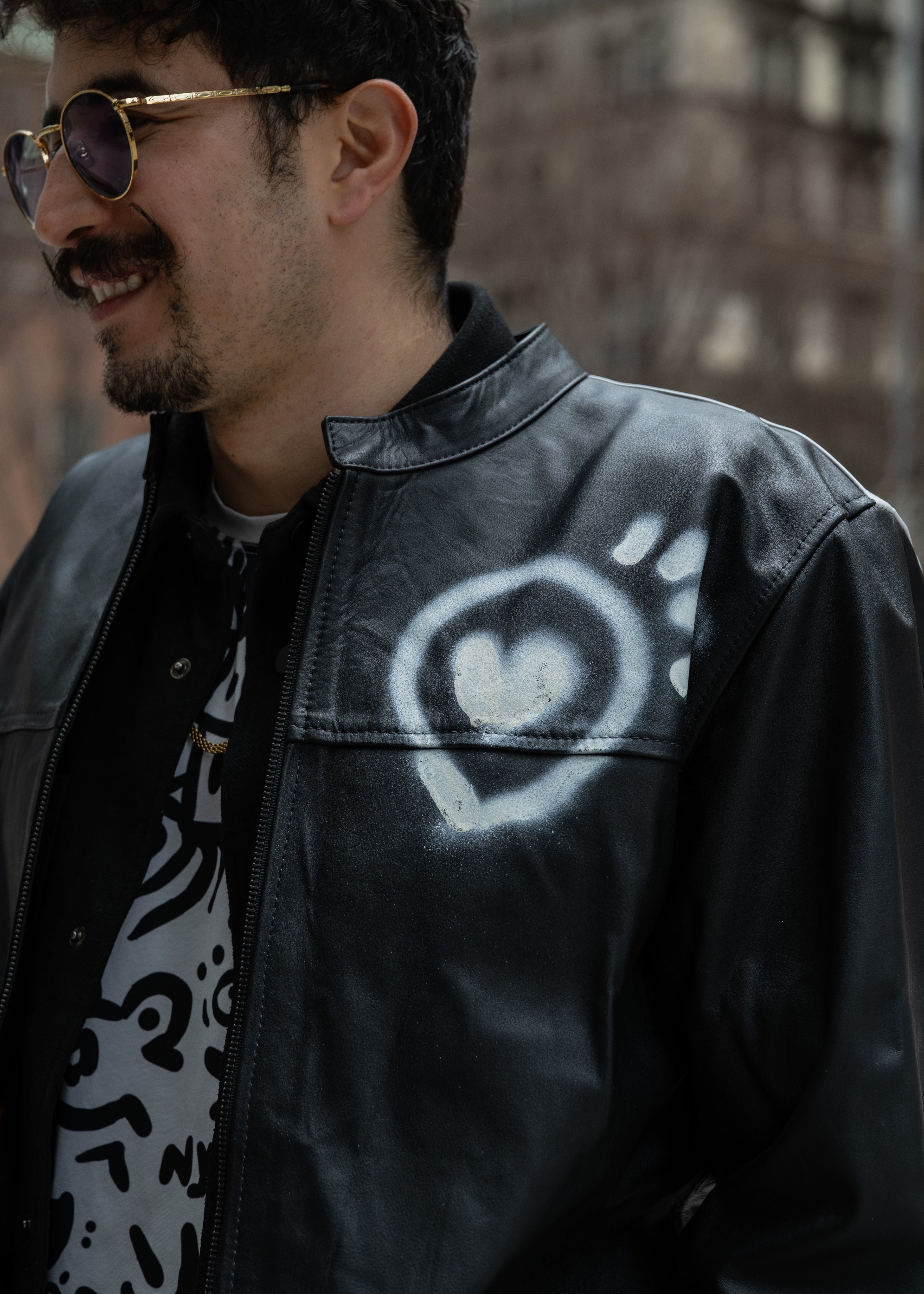 CA Art Collection Leather Jacket