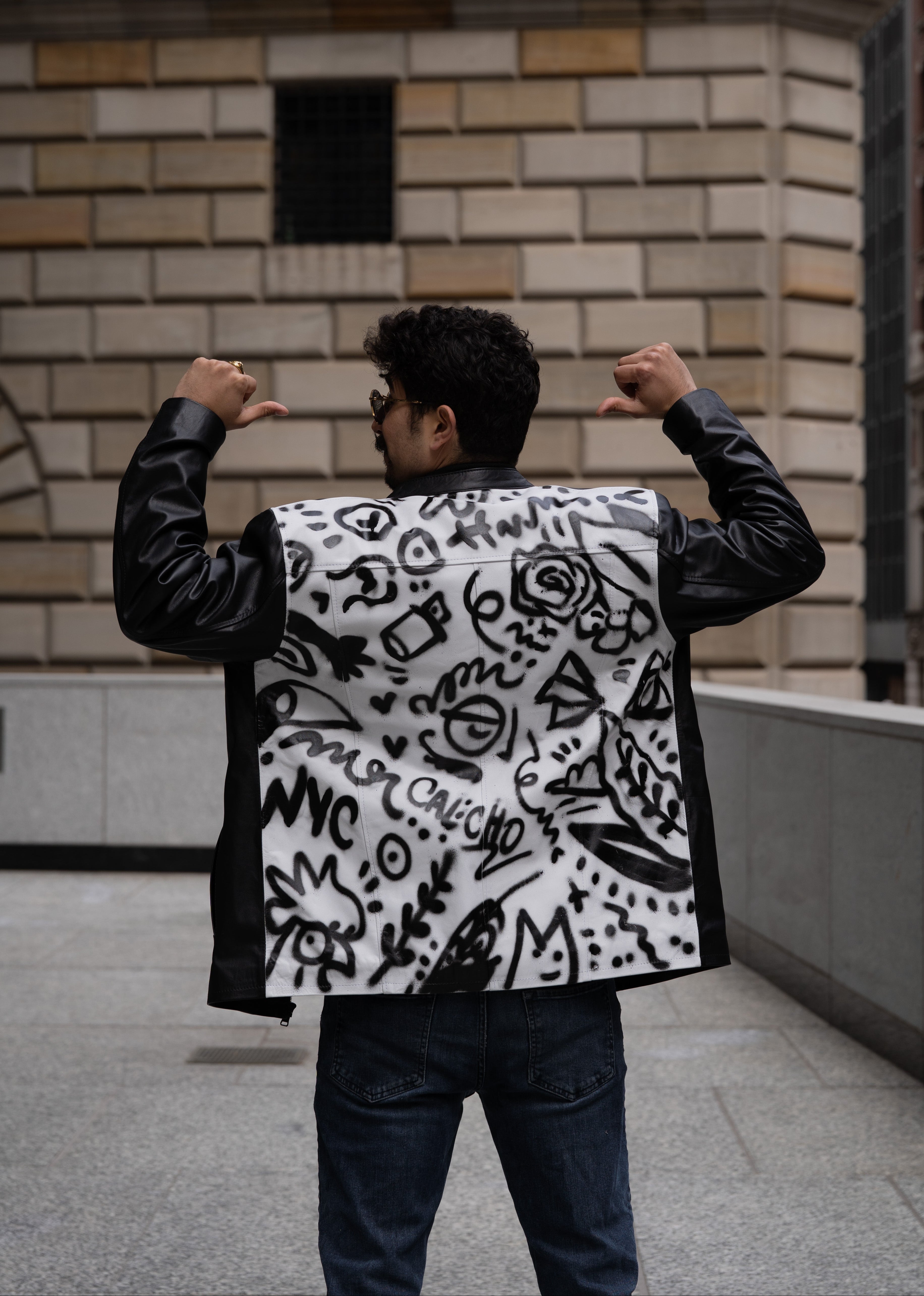 CA Art Collection Leather Jacket